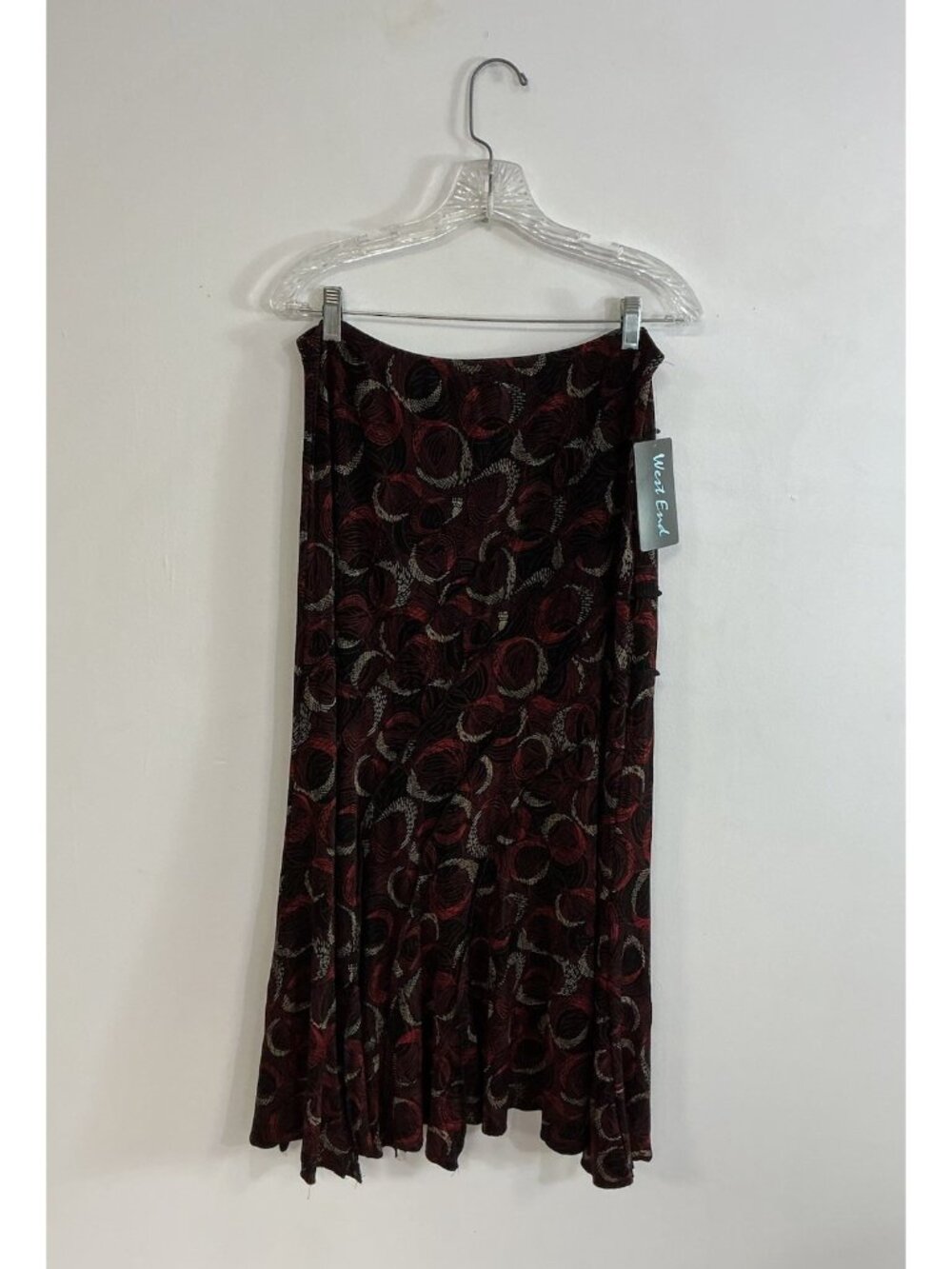 West End Slinky Maxi Skirt Tiered Womens Large New